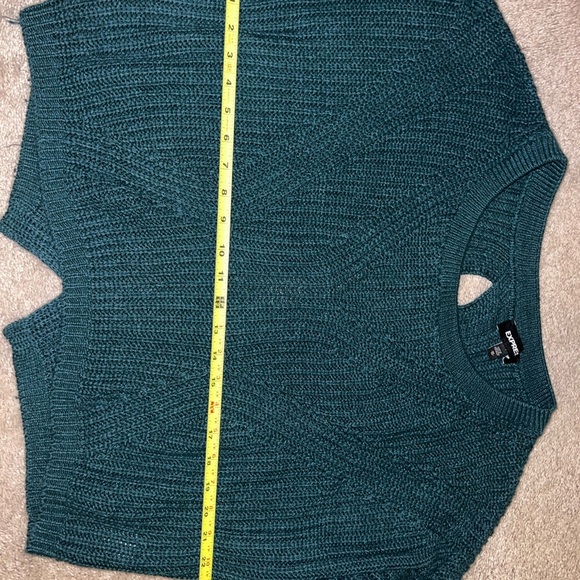 Cozy Teal Knit Sweater - Picture 5 of 5